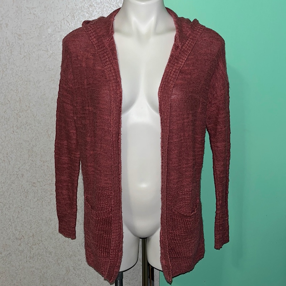 american eagle hooded cardigan